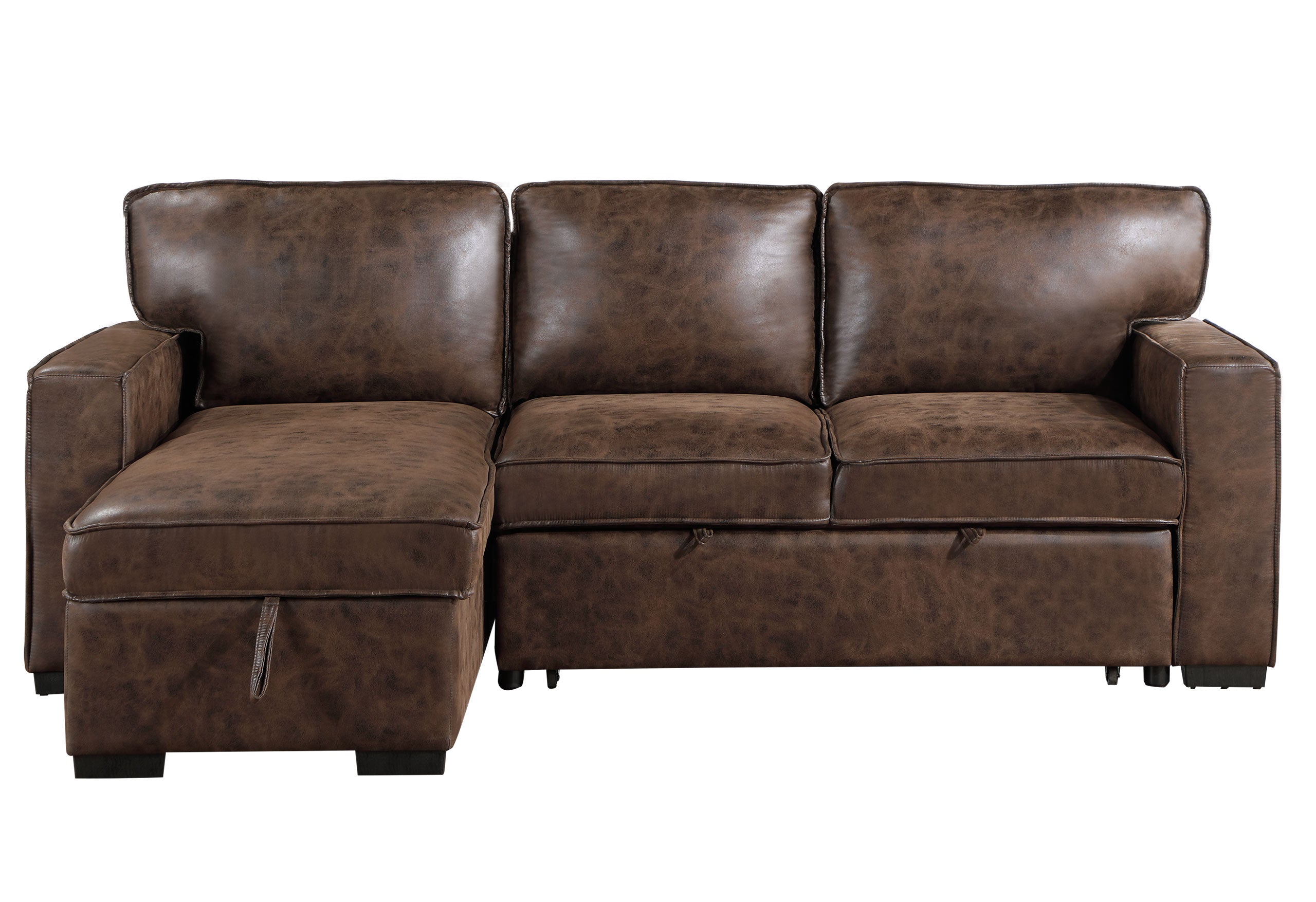 U0203 COFFEE REVERSIBLE SOFA BED WITH USB
