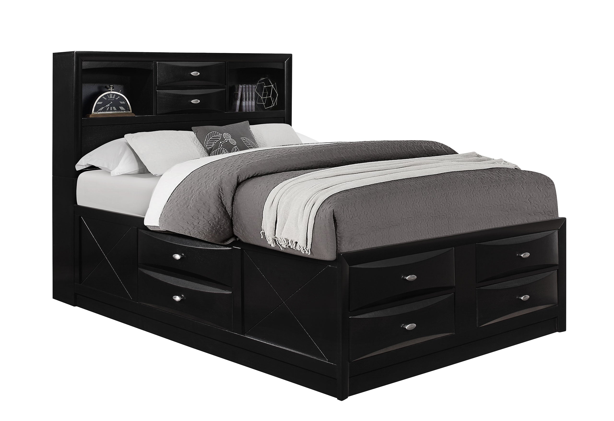 LINDA BLACK QUEEN BED