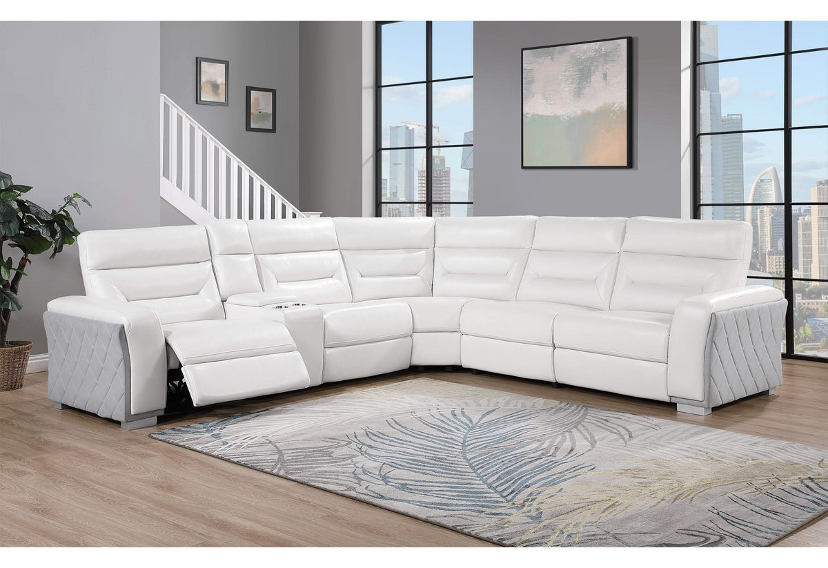 U2682 BLANCO BLANCO/GRIS 33 LAF PCRLS CON USB Y TOMA DE CORRIENTE