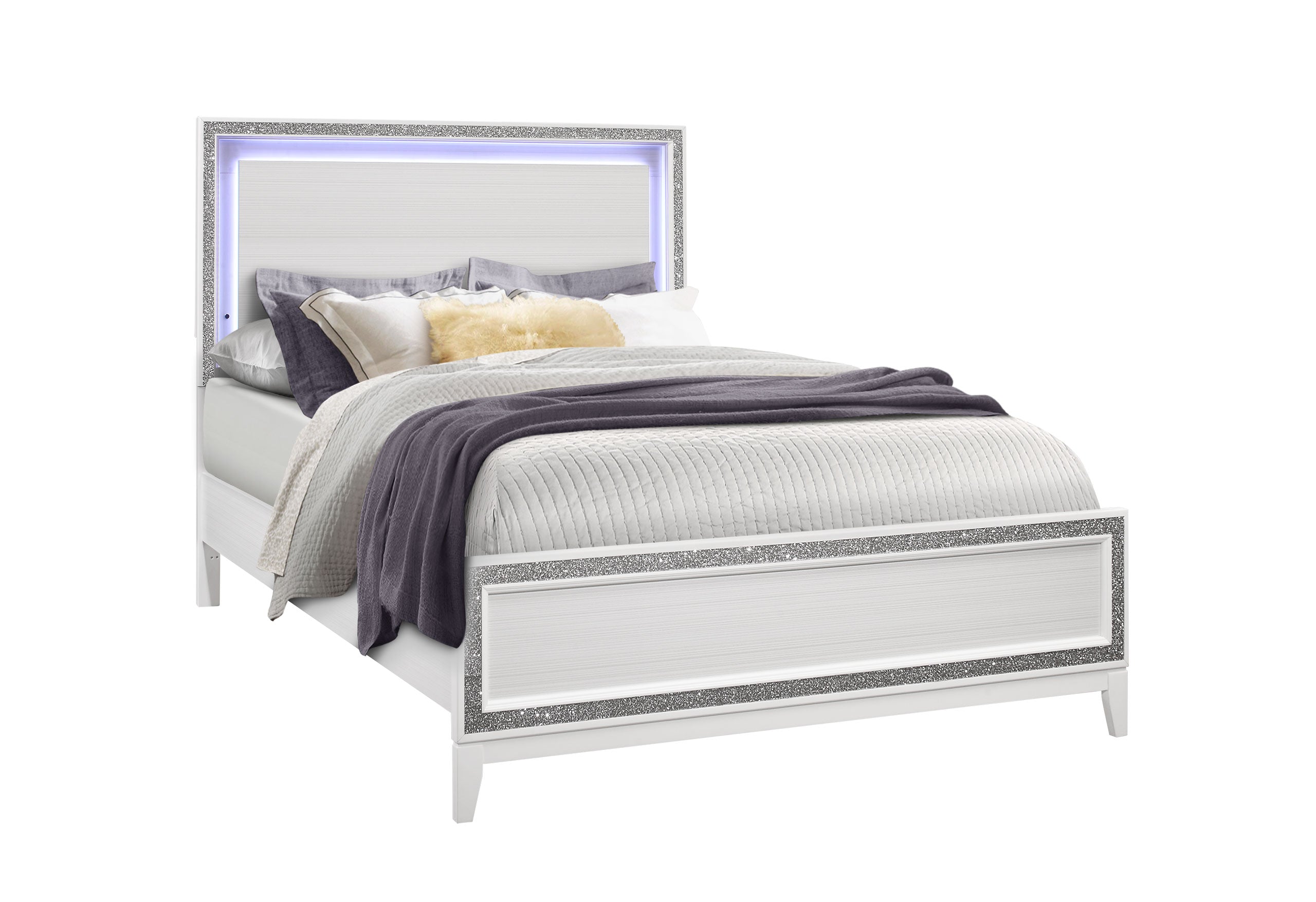 LILY WHITE QUEEN BED