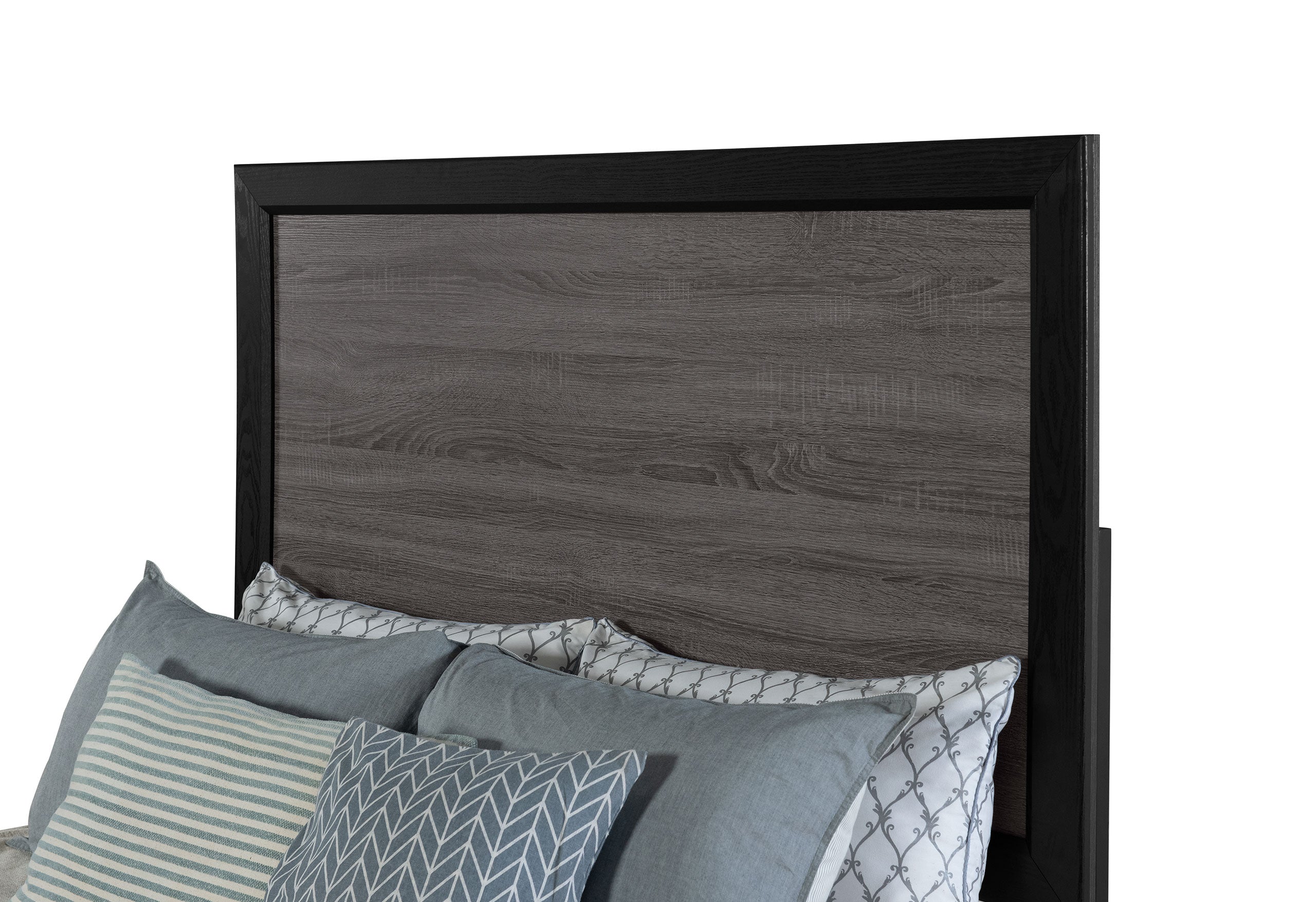 LISBON GREY/BLACK BOOKCASE FULL BED