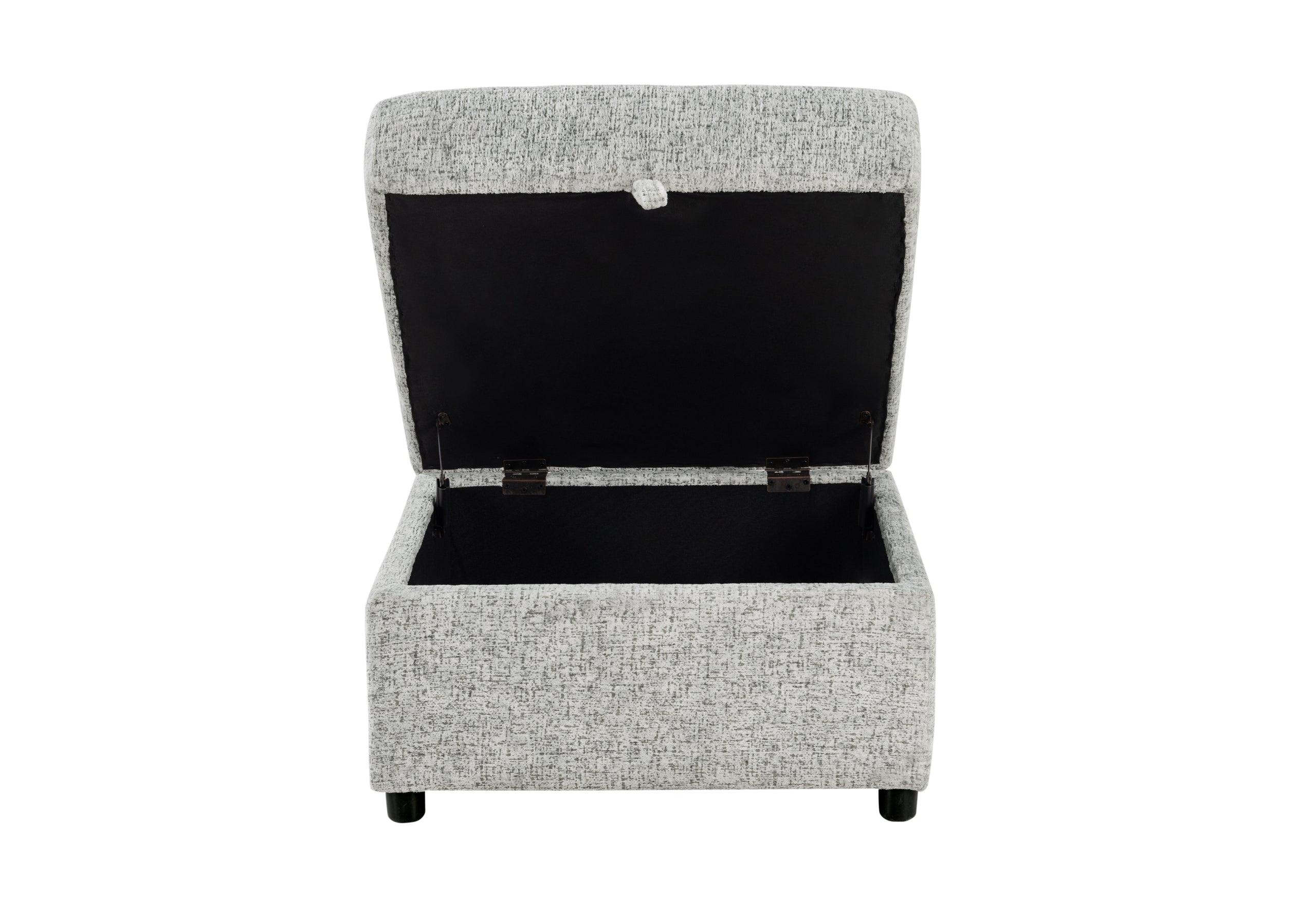 U9401 NICKEL OTTOMAN WITH STORAGE