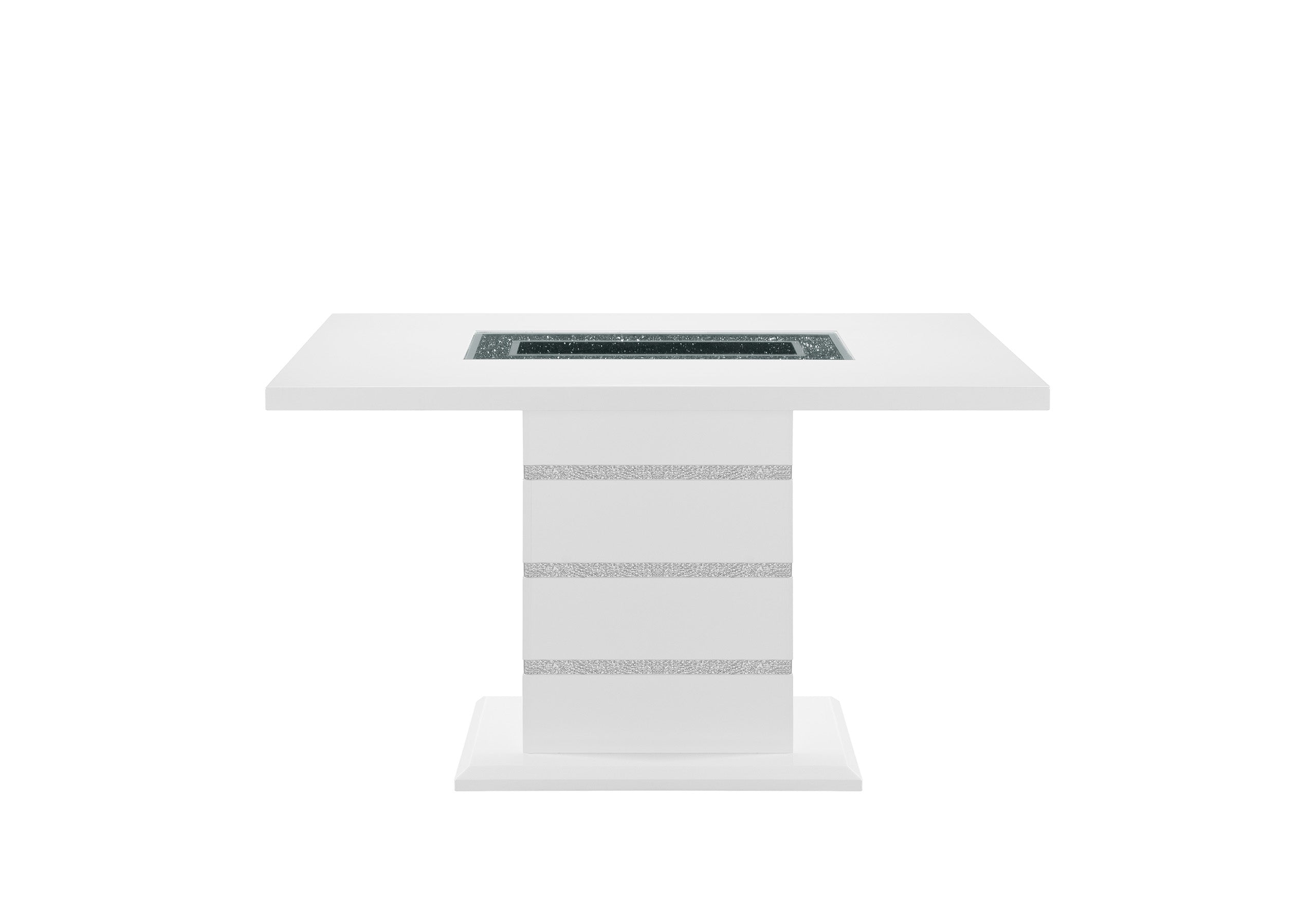 MONACO WHITE RECTANGULAR BAR TABLE