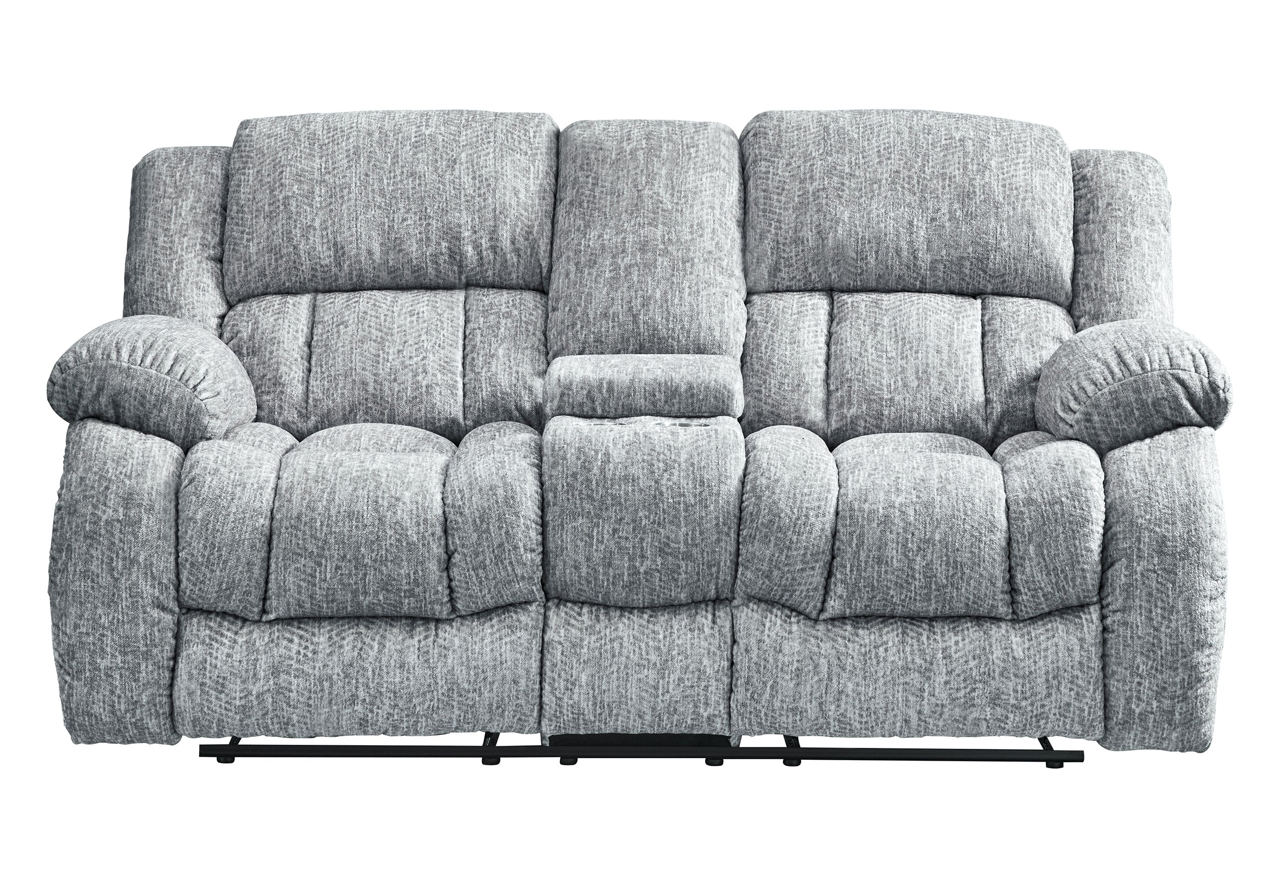 U250 GREY RECLINING SOFA/CONSOLE RECLINING LOVESEAT/GLIDER RECLINER