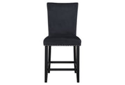 D04 BLACK VELVET BAR STOOL