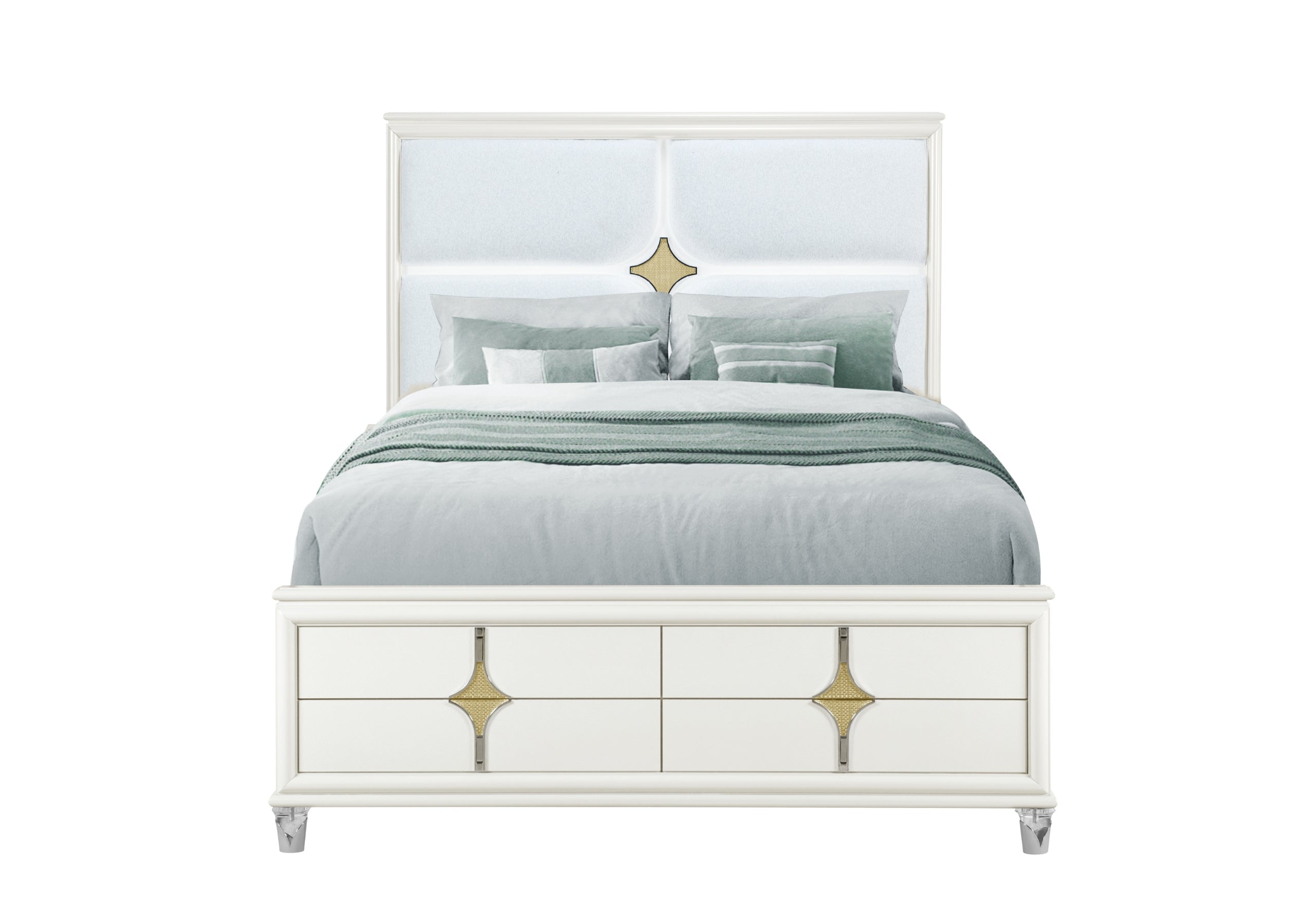 ORION GOLD QUEEN BED