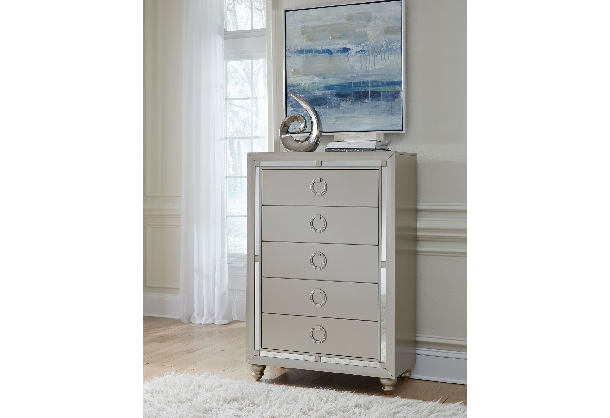 RILEY SILVER QUEEN BED GROUP