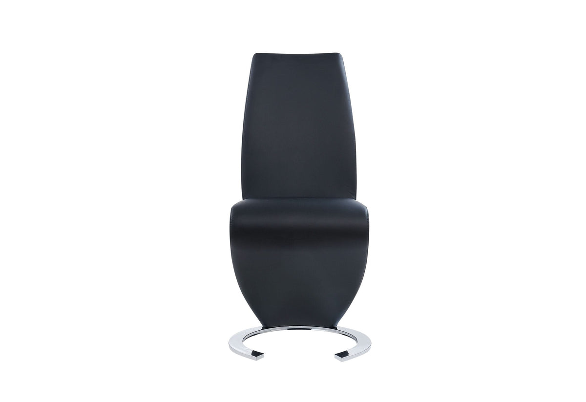 Silla de comedor negra D9002