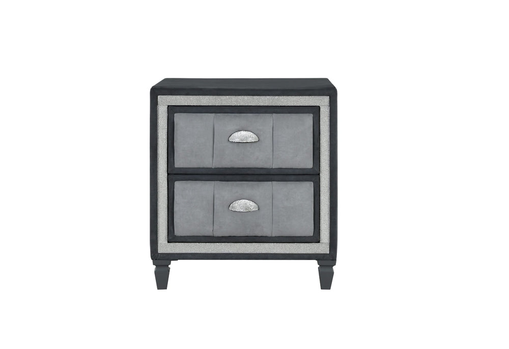 MESITA DE NOCHE VANNA GRIS OSCURO