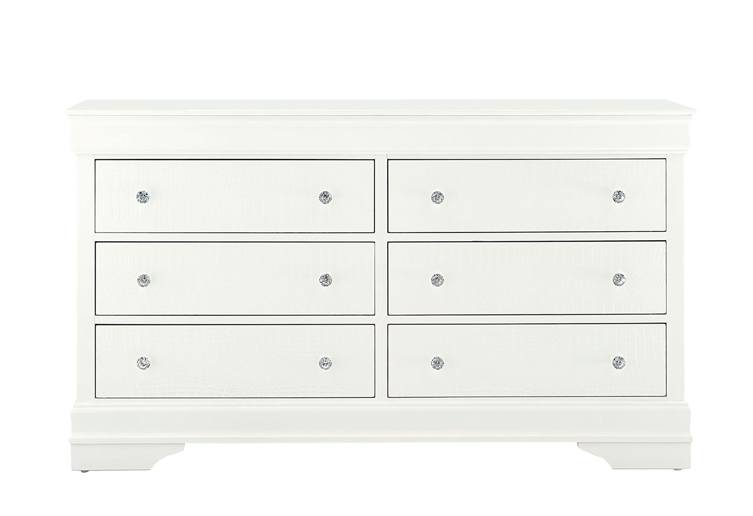 POMPEI METALLIC WHITE DRESSER