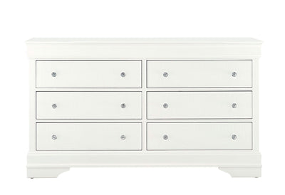 CÓMODA POMPEI BLANCA METALIZADA