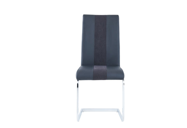 Silla de comedor negra D915