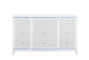 ALINA WHITE DRESSER WITH LED