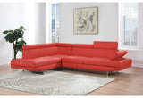 U9784 RED LEFT ARM FACING SECTIONAL
