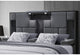 Cama OSCAR KING de 8 plazas, color gris oscuro, sin molduras de madera