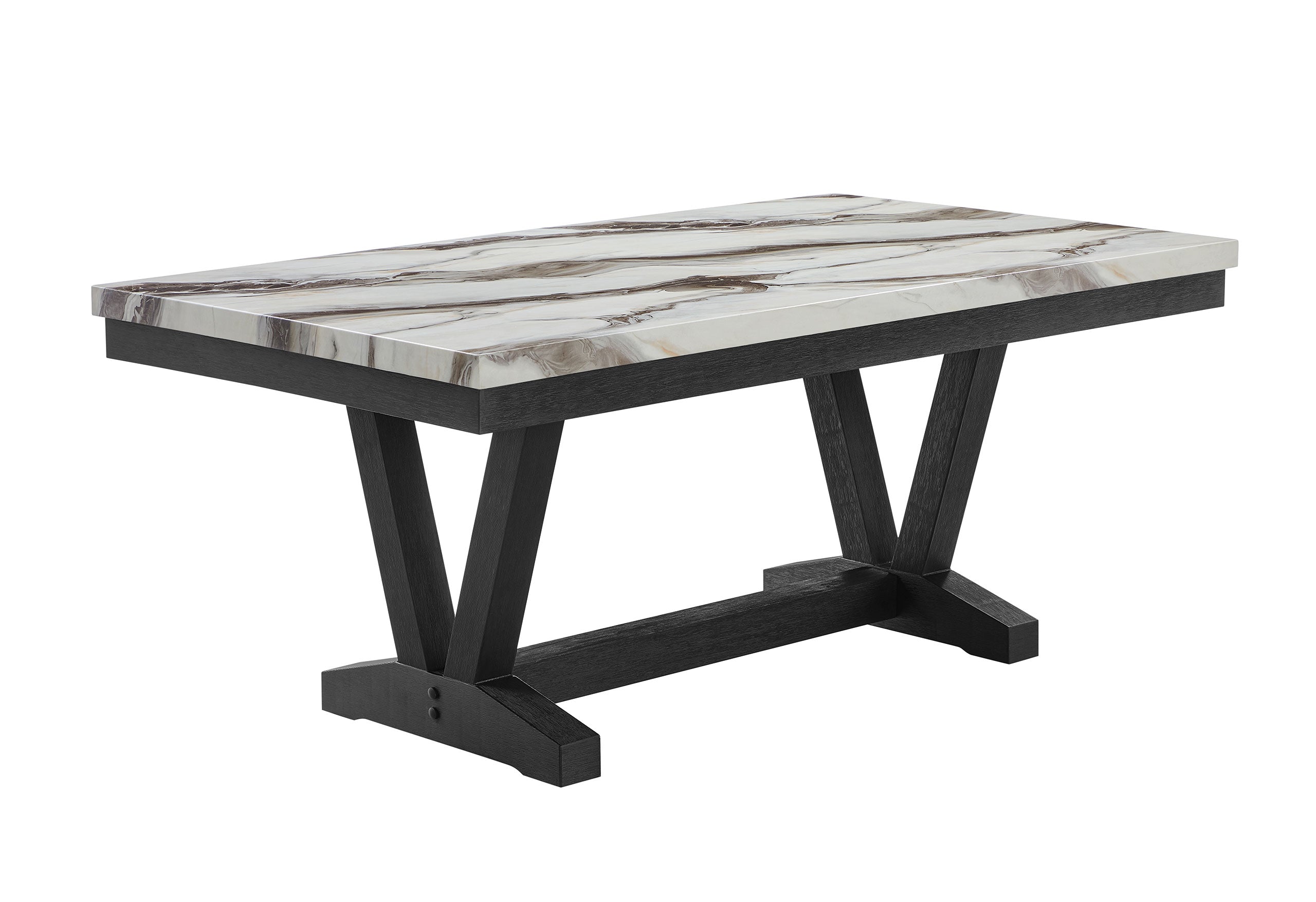 D1319 BLACK/WHITE DINING TABLE
