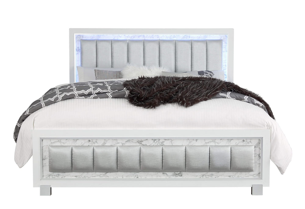SANTORINI WHITE KING BED