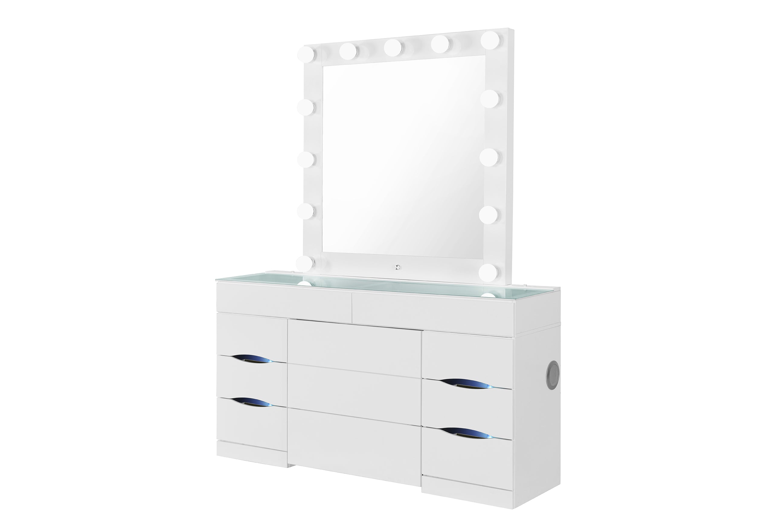 ELLA WHITE VANITY TOP WITH LED