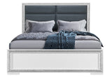 ANDROS SILVER KING BED W/LED