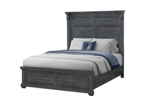 TATUM GREY QUEEN BED WITHOUT STORAGE