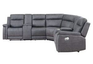 U1797 GREIGE RIGHT ARM FACING CONSOLE RECLINING LOVESEAT