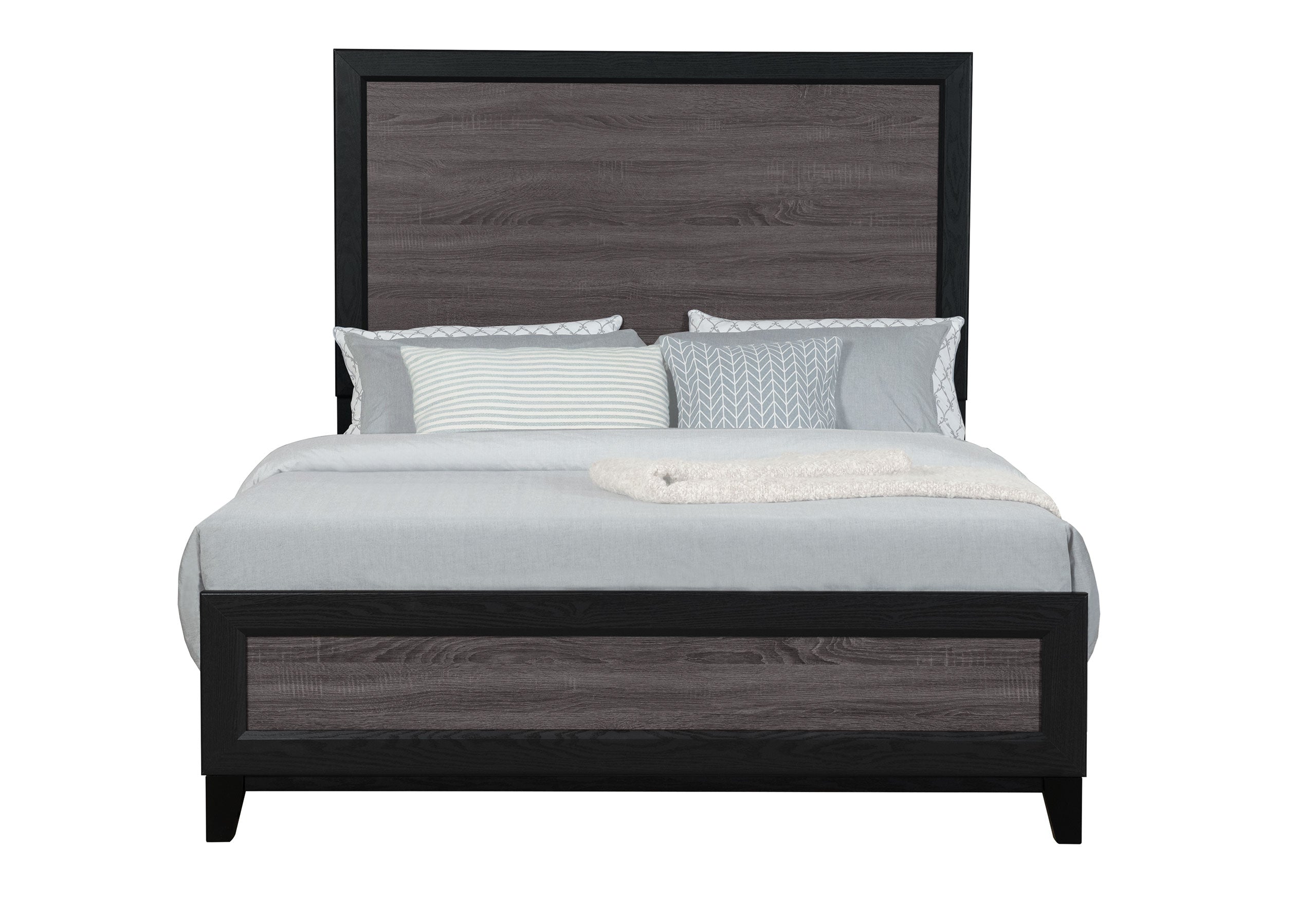 LISBON GREY/BLACK BOOKCASE FULL BED