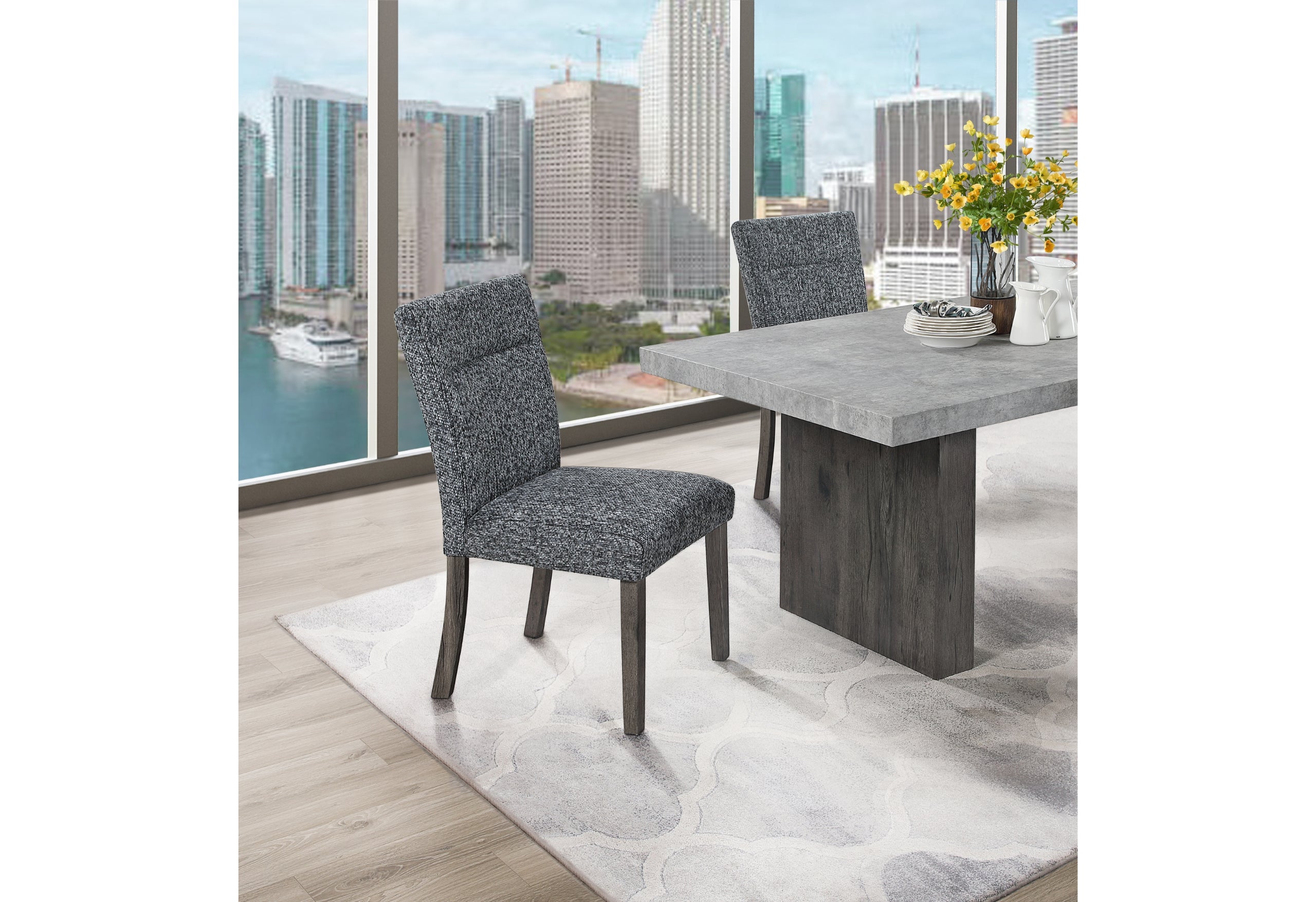 D2410 DINING TABLE D86DC DINING CHAIR