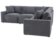 U8177 CHARCOAL LEFT SIDE FACING POWER RECLINER