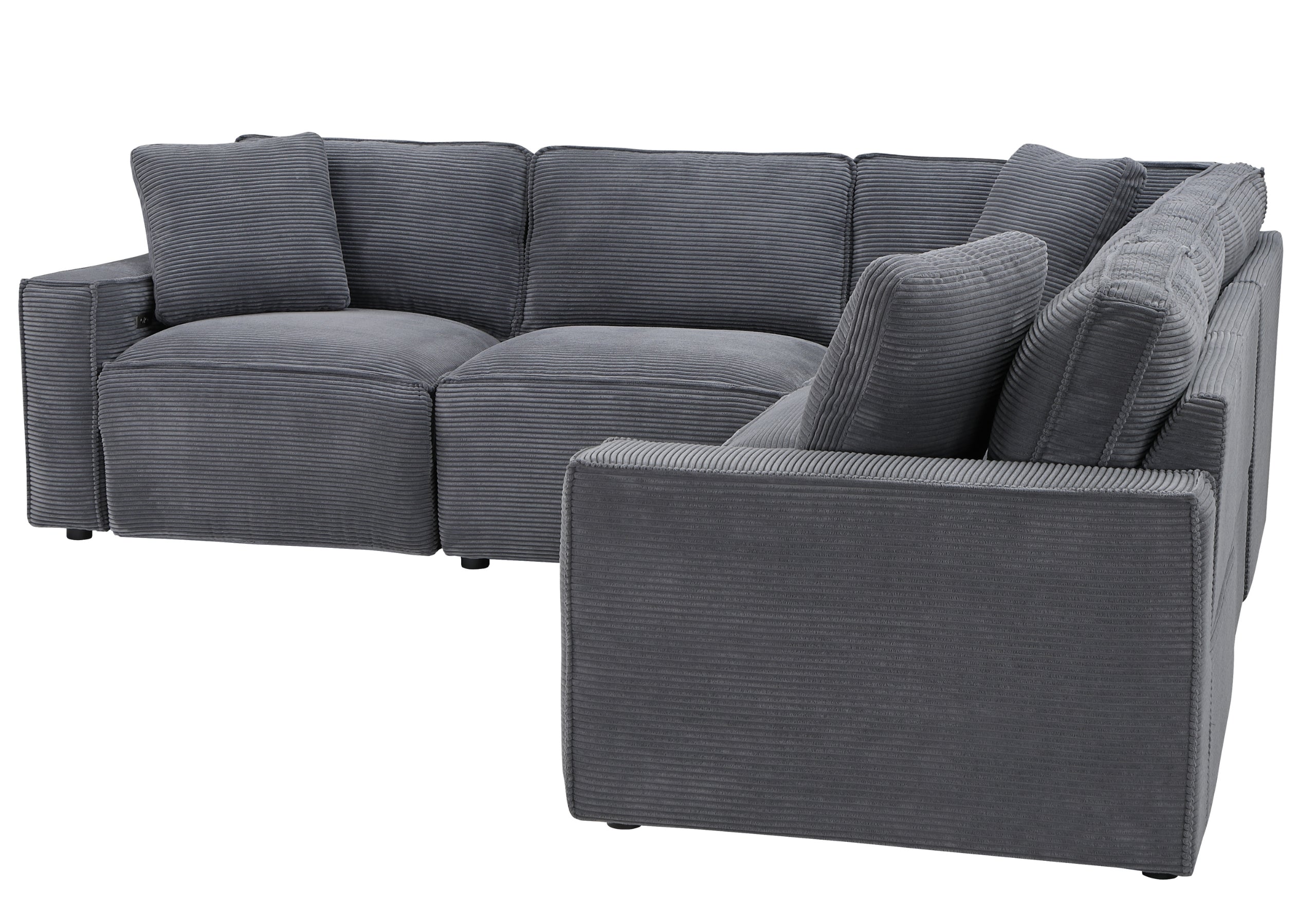 U8177 CHARCOAL LEFT SIDE FACING POWER RECLINER