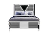 MARCO METALLIC WHITE FULL BED FOOTBOARD