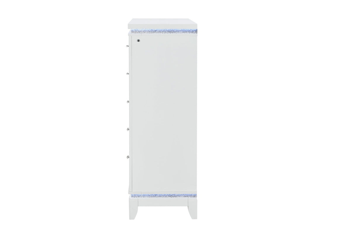 ALINA WHITE CHEST W/ LED