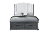 ROWAN GREY STORAGE QUEEN BED