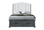 ROWAN GREY STORAGE QUEEN BED