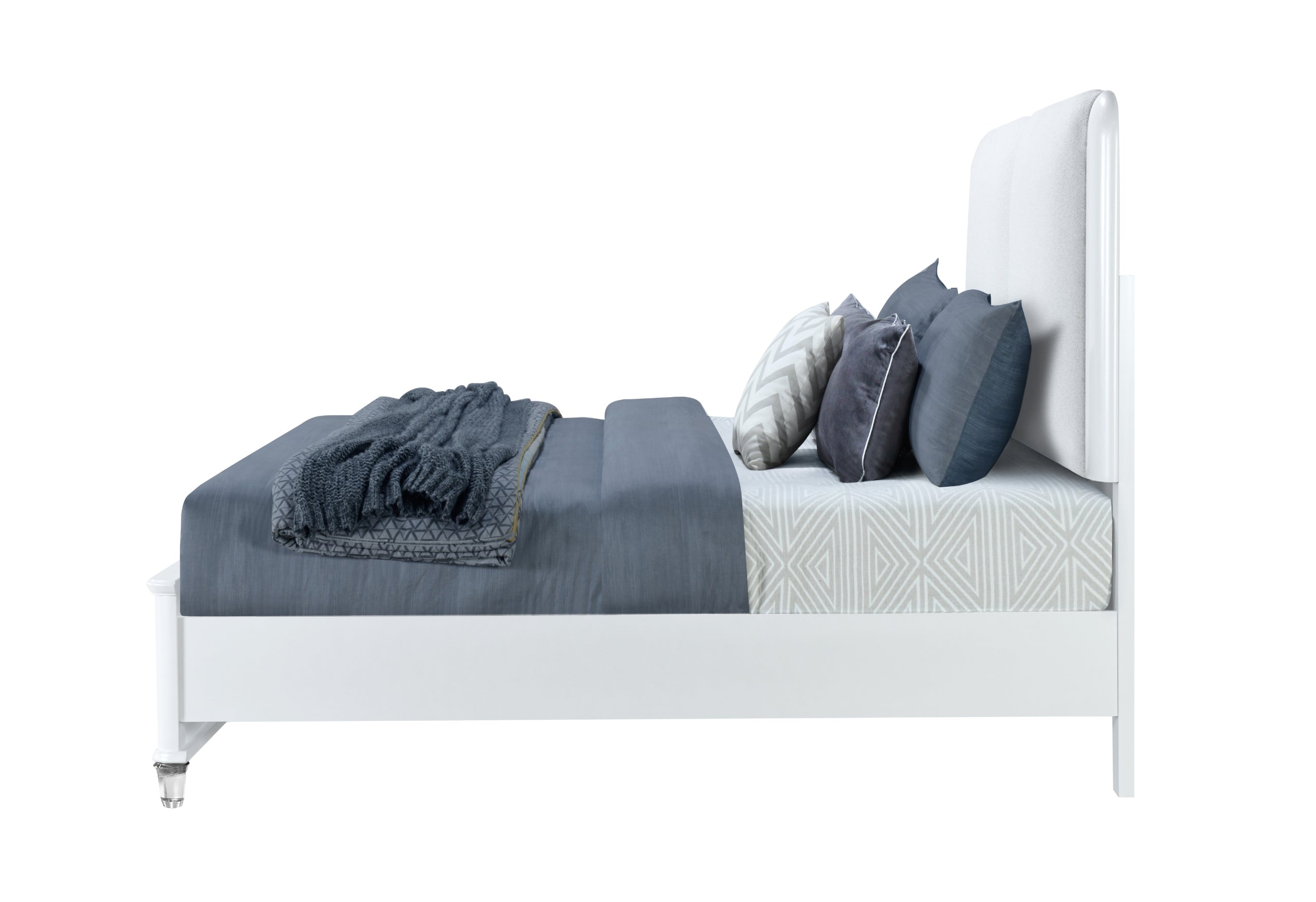 APOLLO GREY QUEEN BED