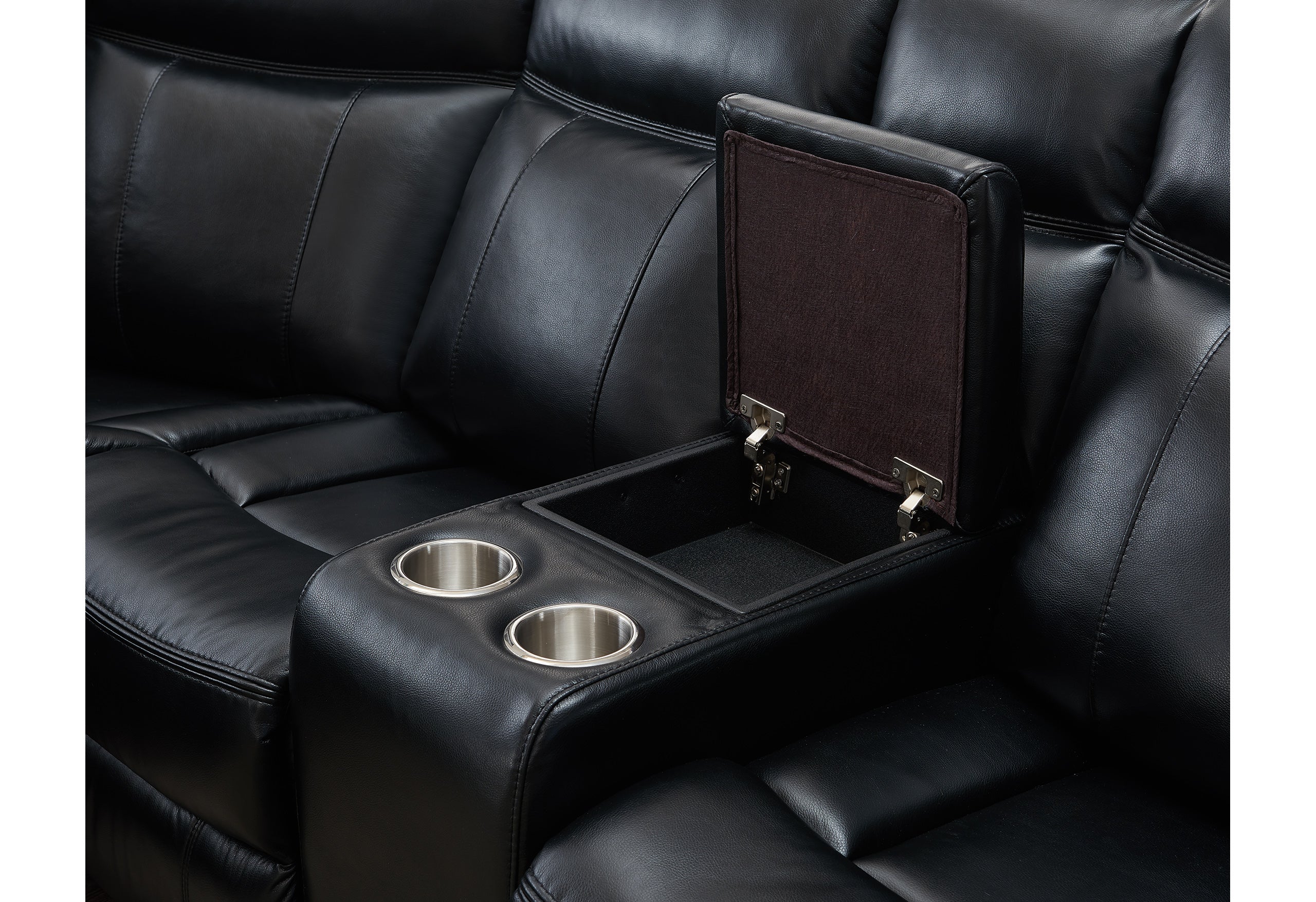 UM02 BLACK SECTIONAL