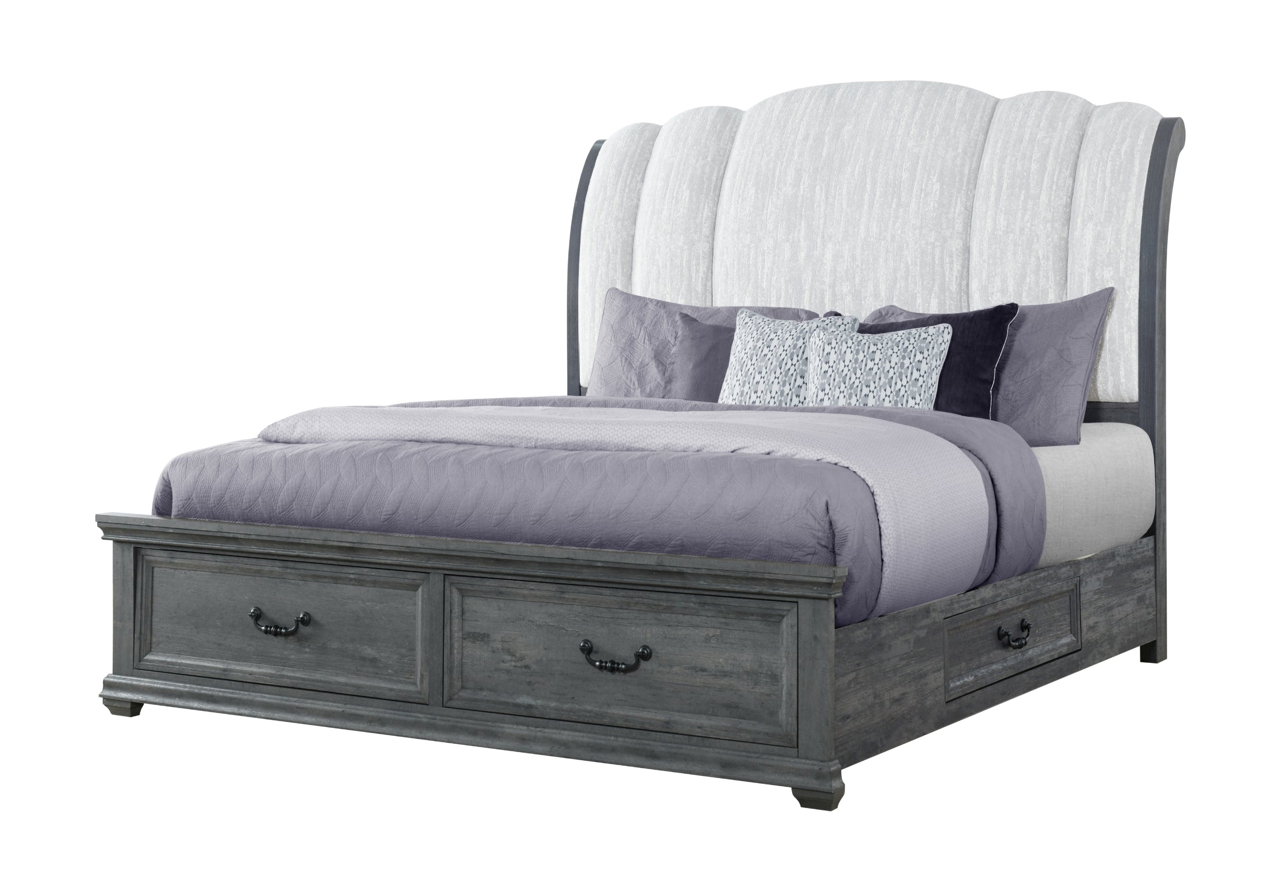 ROWAN GREY STORAGE KING BED GROUP