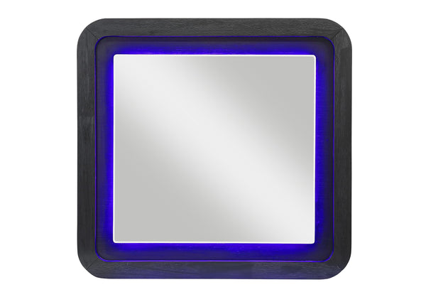 ESPEJO BECKETT BLANCO/NEGRO CON LED