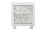 SANTORINI WHITE NIGHTSTAND
