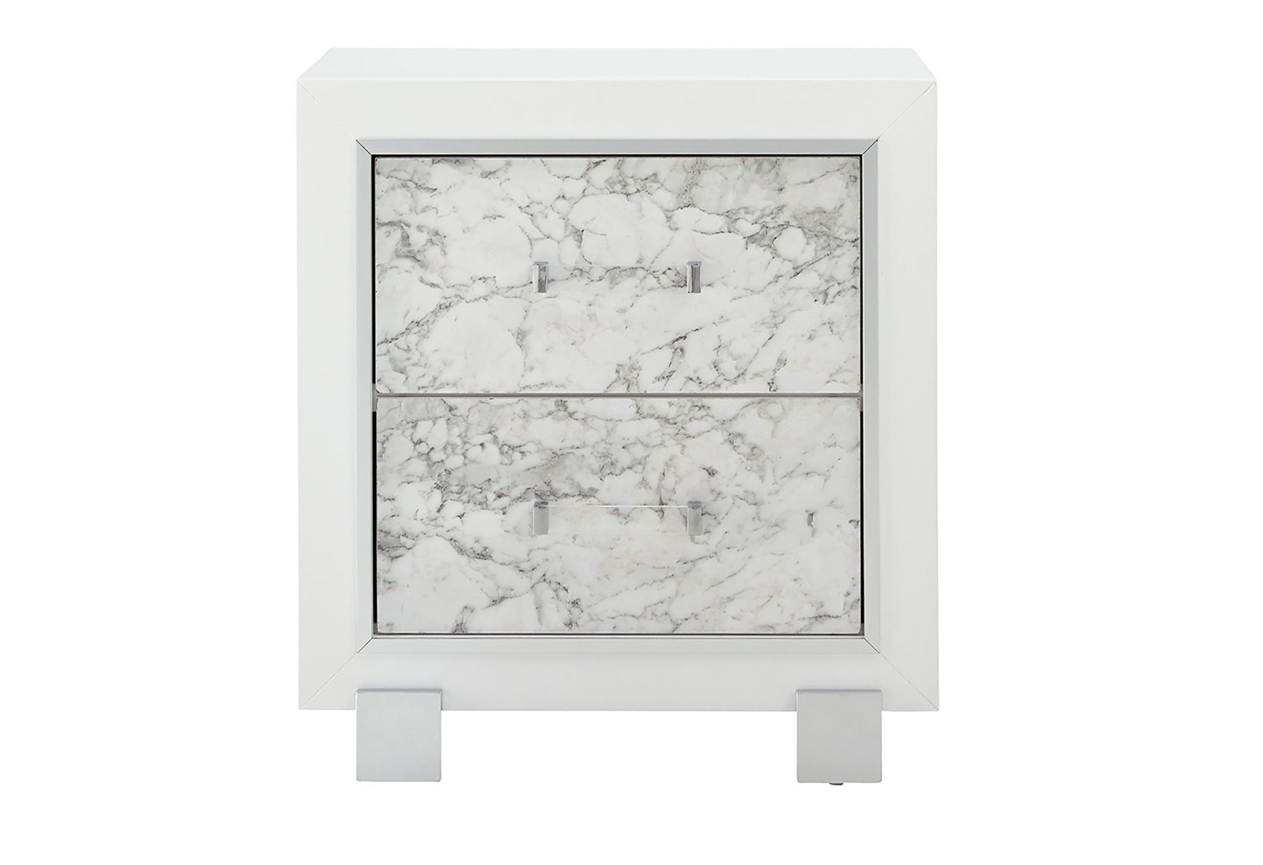 SANTORINI WHITE NIGHTSTAND