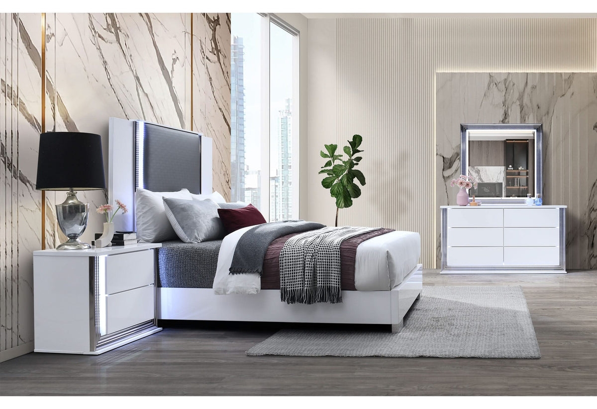GRUPO DE CAMAS QUEEN YLIME SMOOTH BLANCO