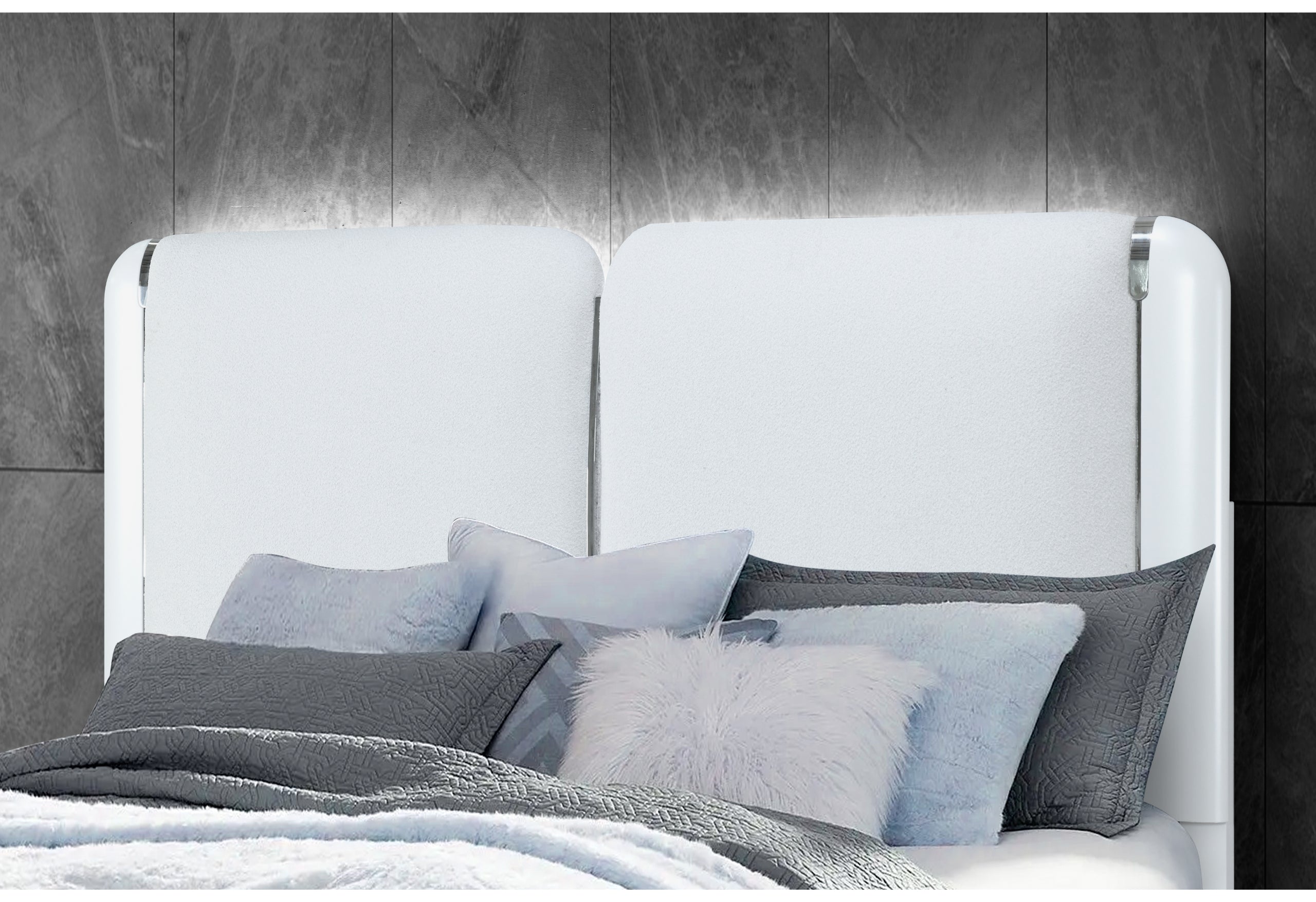 APOLLO GREY QUEEN BED GROUP