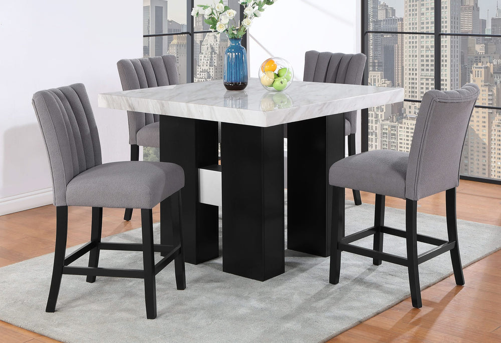 TABURETE DE BAR GRIS D8685