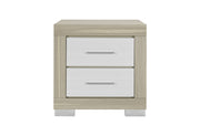 EMMA NATURAL/WHITE NIGHTSTAND