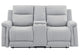 U1797 SOFÁ DE DOS PLAZAS RECLINABLE CON CONSOLA GRIS