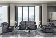 U2200 DOMINO GRANITE POWER RECLINING SOFA/POWER CONSOLE RECLINING LOVESEAT WITH POWER SWITCH/POWER RECLINER