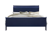 CHARLIE BLUE KING BED WITH LED