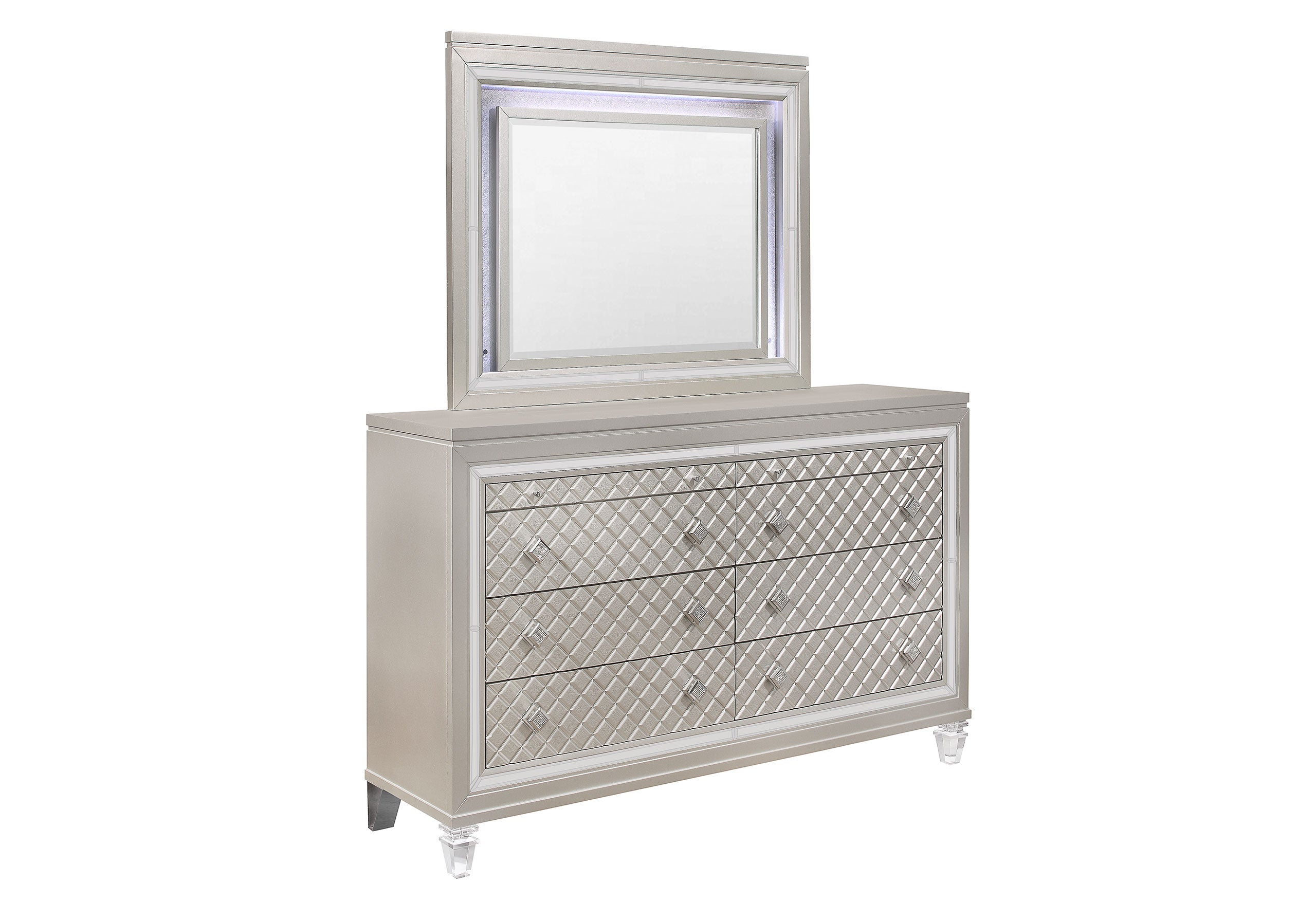 PARIS CHAMPAGNE MIRROR WITH LED
