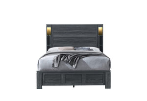CAMA COMPLETA CYPRESS GRIS OSCURO