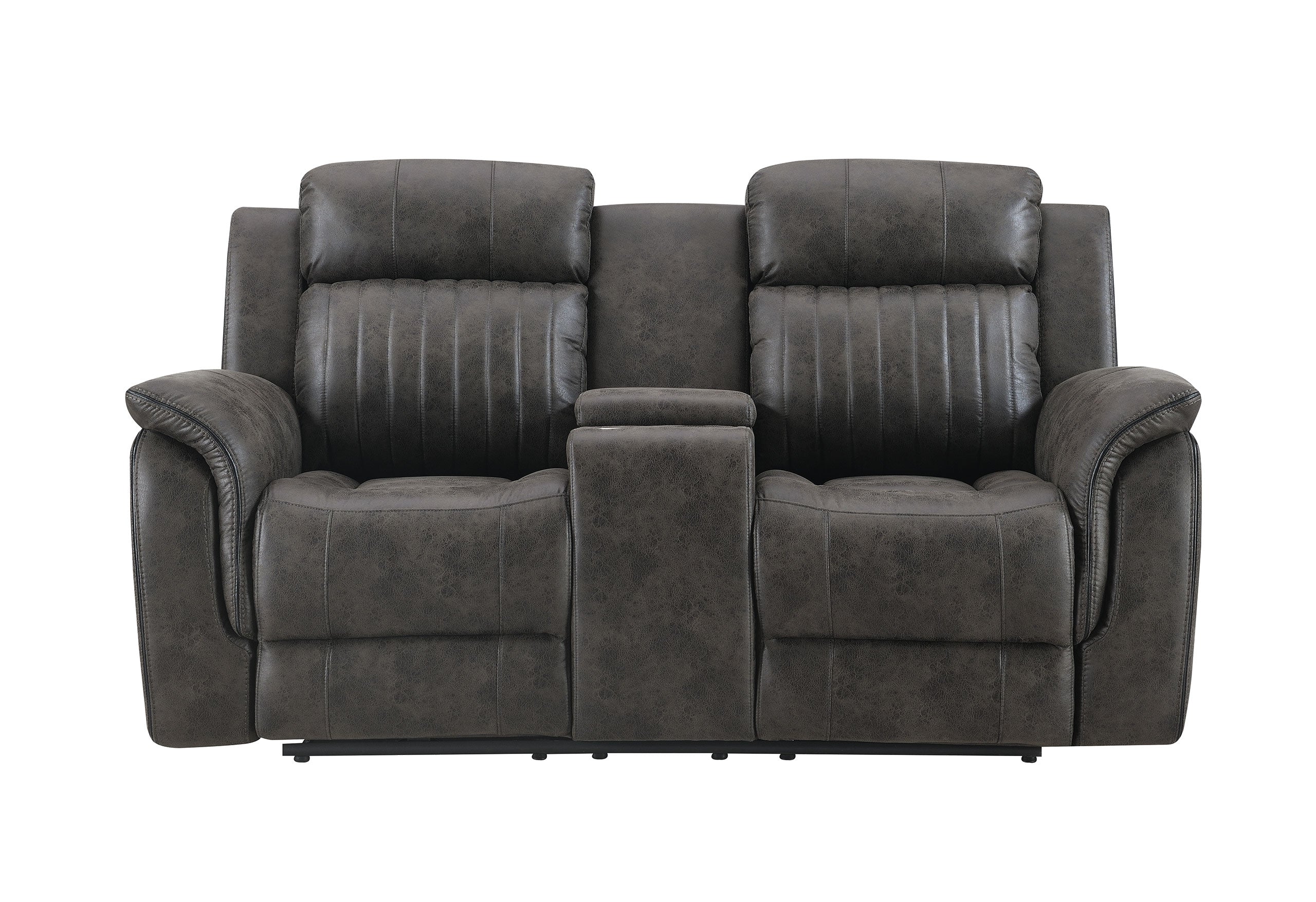 U8517 GREY RECLINING SOFA/RECLINING LOVESEAT/GLIDER RECLINER