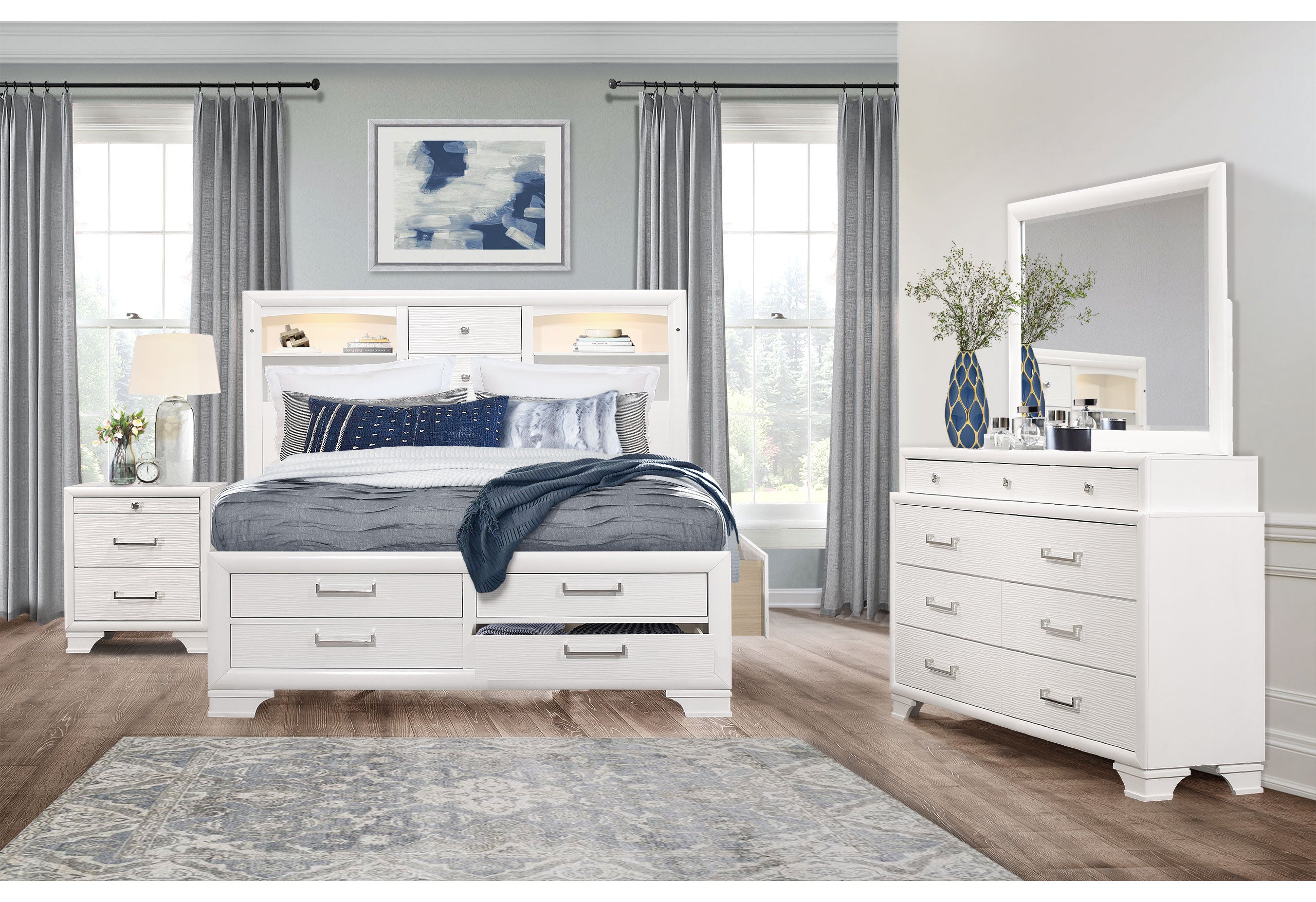 JORDYN WHITE QUEEN BED GROUP